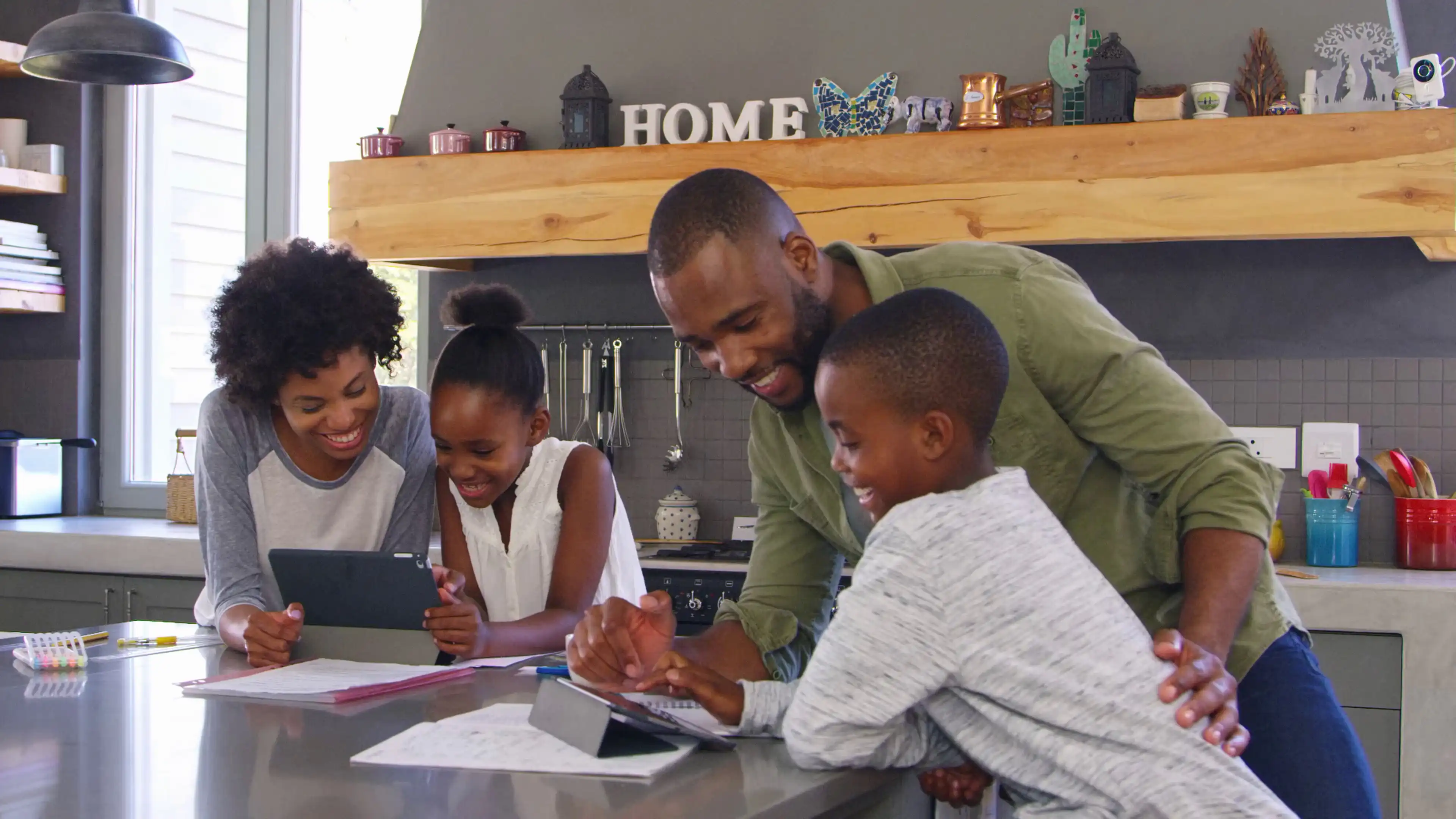 Child learning through drawing in homeschooling in Africa